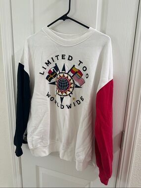 Limited Too White Crewneck Sweatshirt